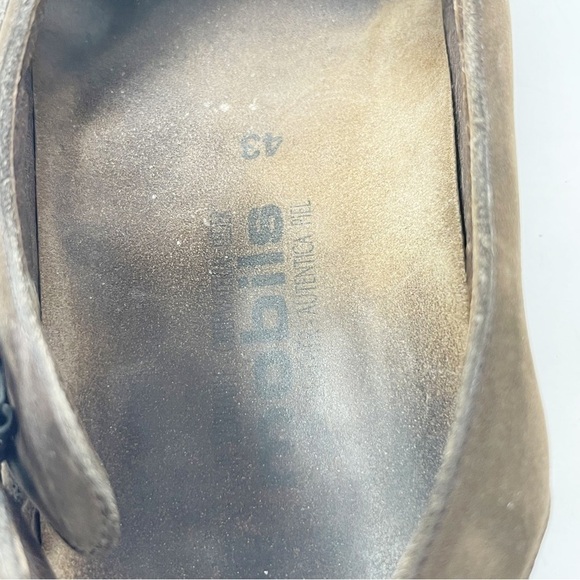 MEPHISTO MOBILS Men’s Brown Suede Three Strap Cork Footbed Sandals Size 43 US 13 - Picture 13 of 14